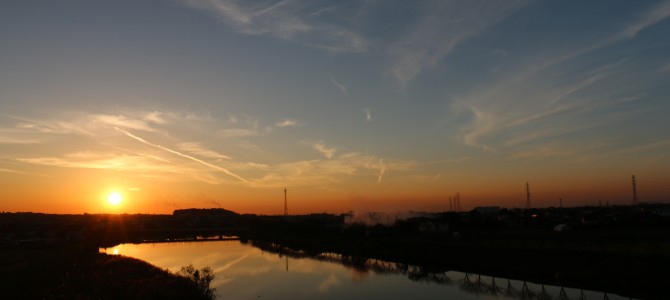 スライド画像(夕焼け）
