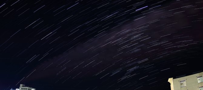 星空写真を比較明合成してみた