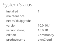 ownCloudを9.Xから10.Xに更新 ownCloudを9.Xから10.Xに更新